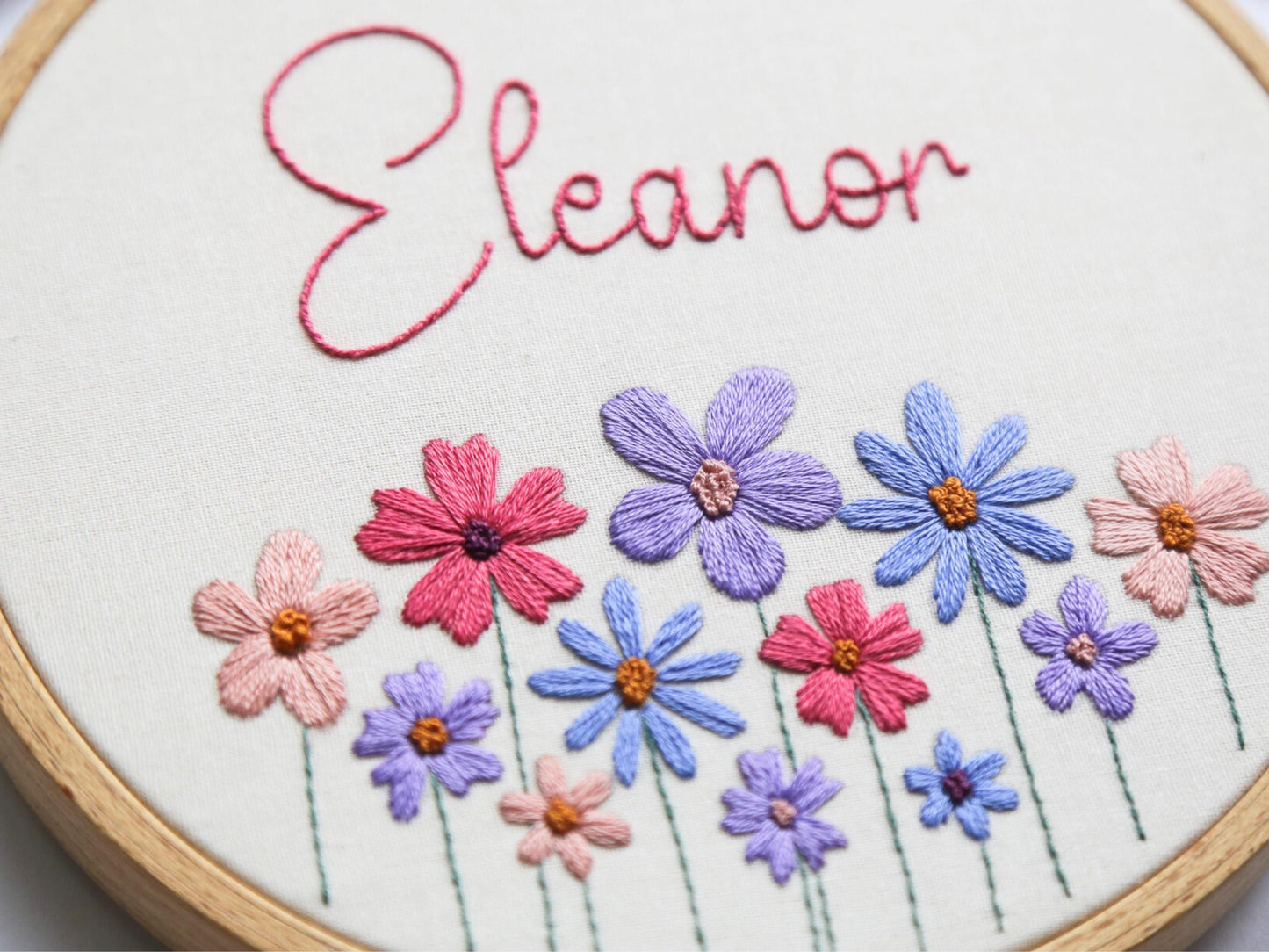 Bright Floral + Name PDF Pattern