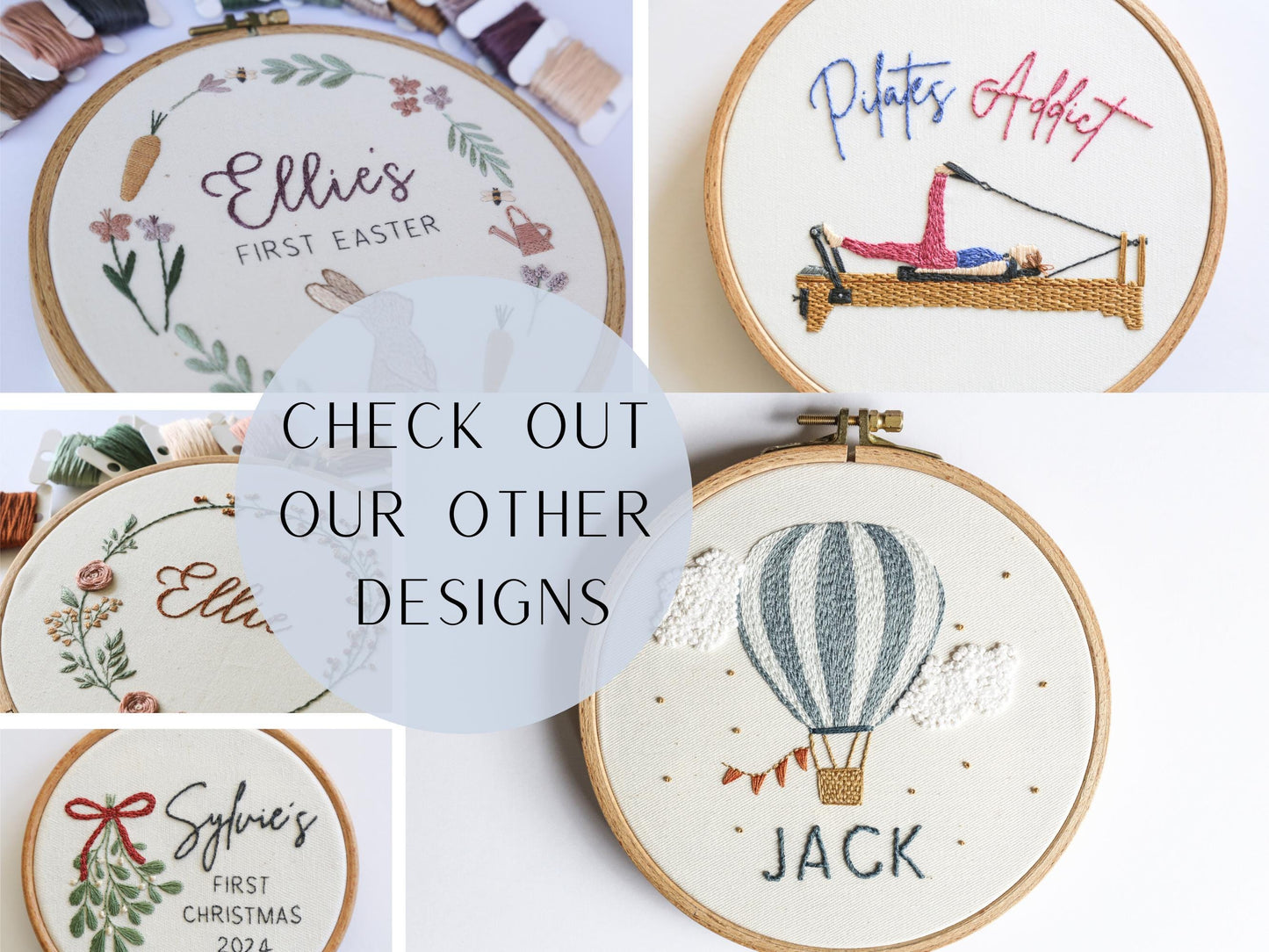 Muted Floral + Name PDF Pattern