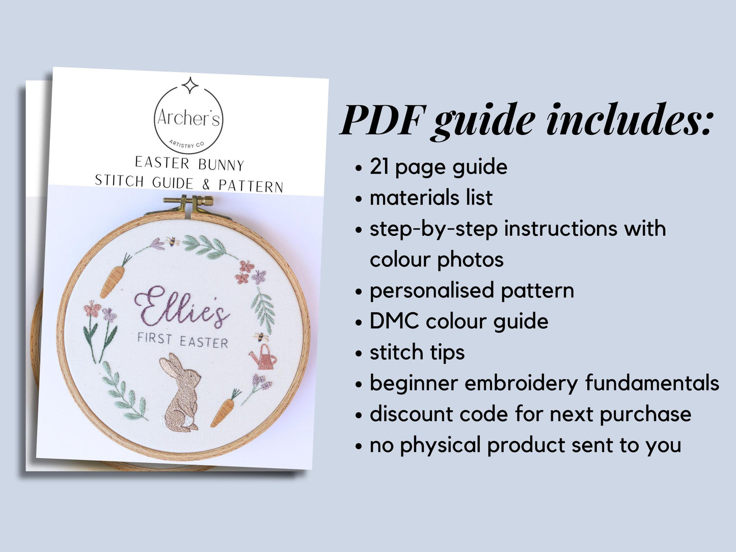 Baby's First Easter + Name PDF Pattern