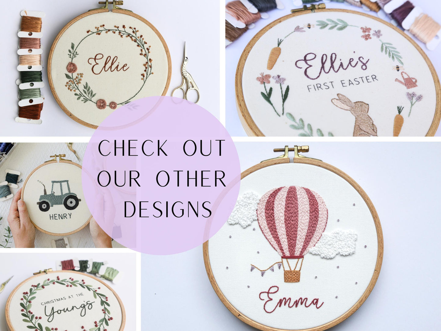 Bright Floral + Name PDF Pattern