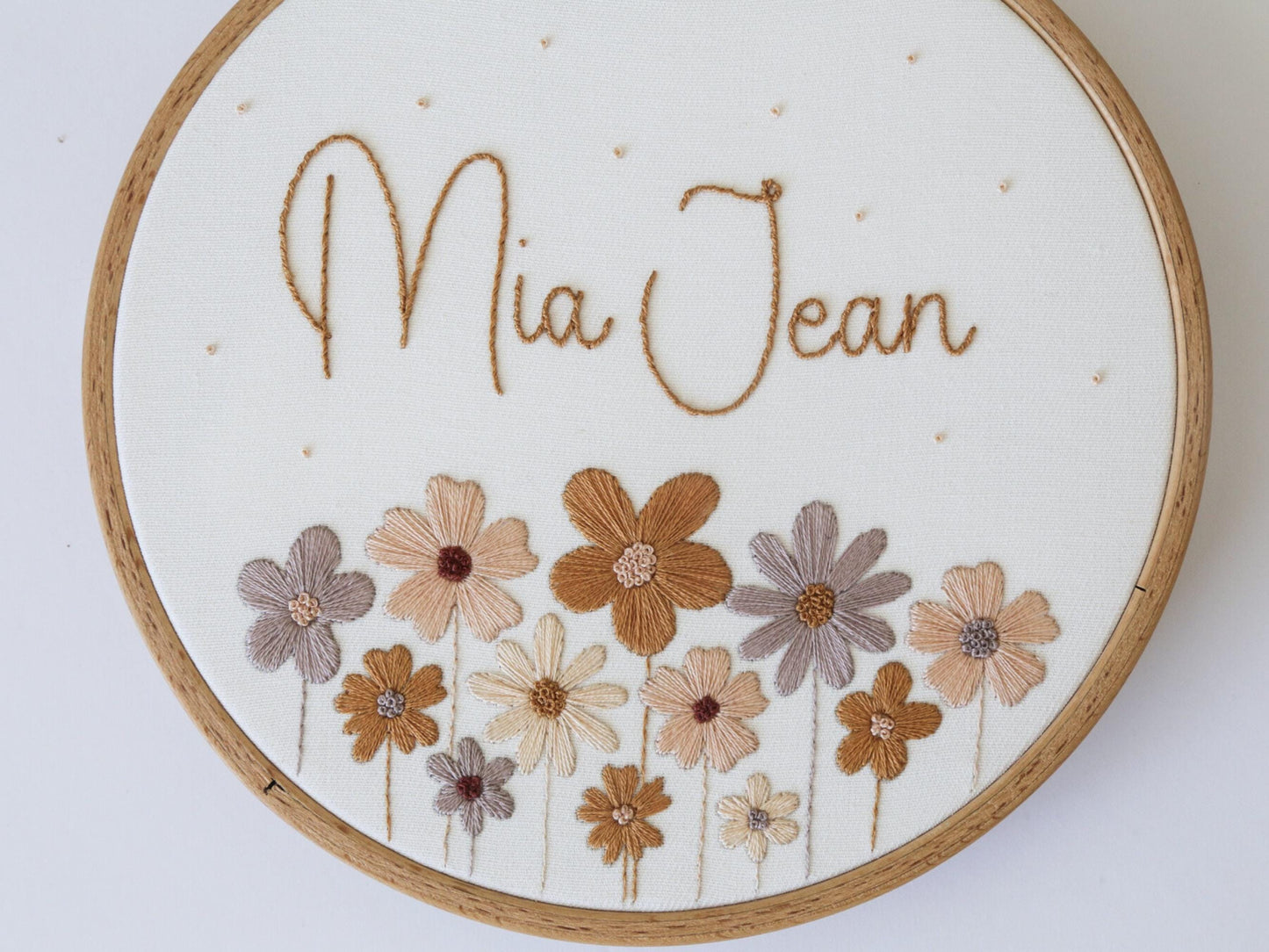 Muted Floral + Name PDF Pattern