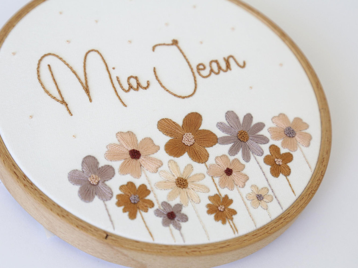 Muted Floral + Name PDF Pattern